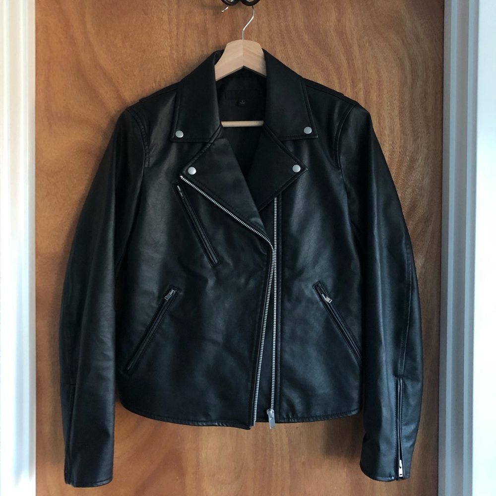 Uniqlo faux leather jacket